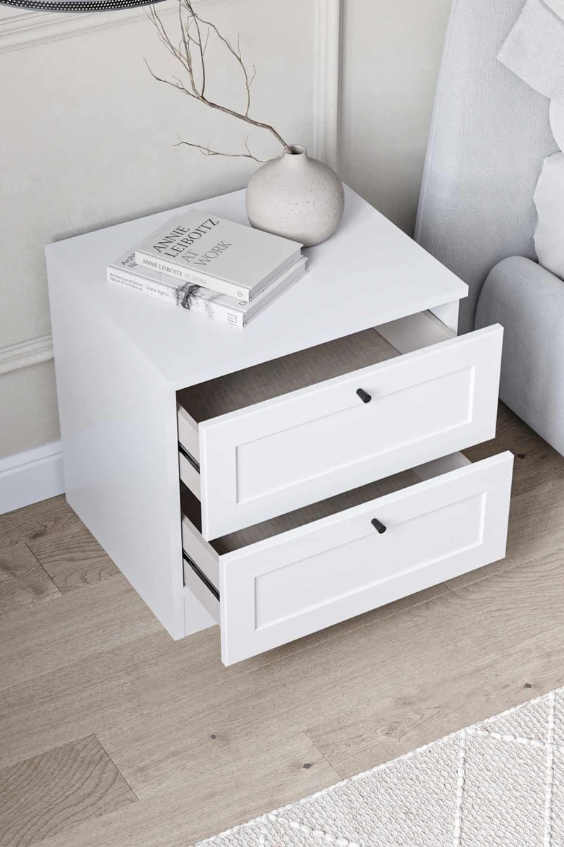 Interlaken Nattduksbord 50 cm - Vit - Möbler - Bord & matgrupper - Avlastningsbord - Sängbord & nattduksbord