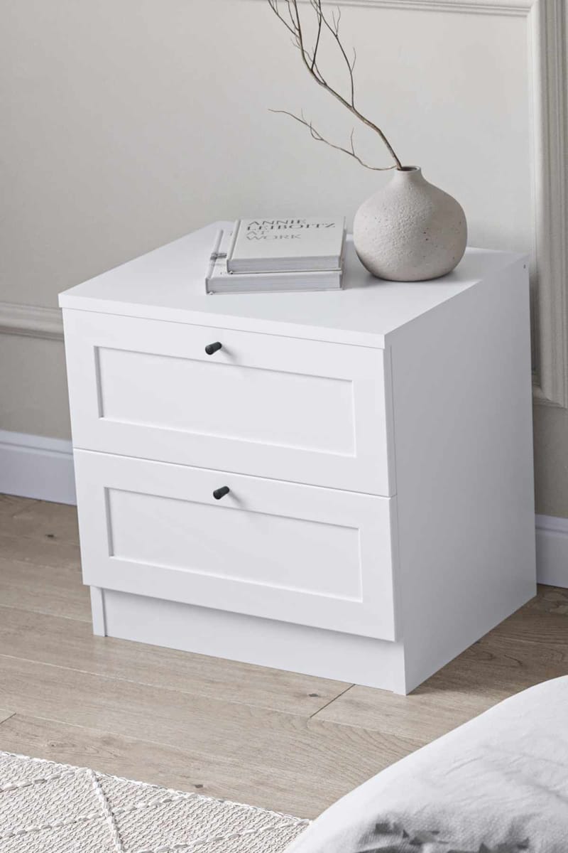 Interlaken Nattduksbord 50 cm - Vit - Möbler - Bord & matgrupper - Avlastningsbord - Sängbord & nattduksbord
