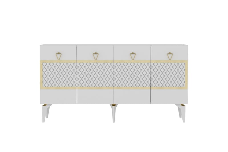 Ipek Konsollbord 150 cm - Vit/Guld - Möbler - Bord & matgrupper - Avlastningsbord - Hallbord