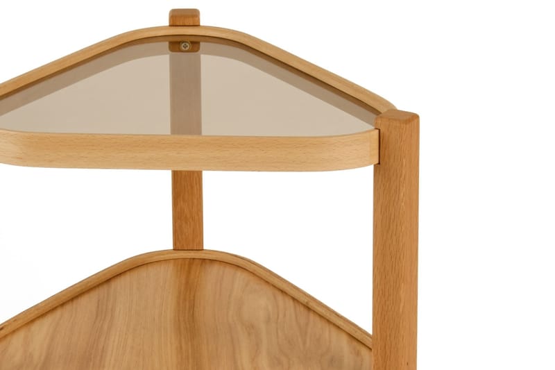 Isdahl Satsbord (2 delar) 45x60x45 cm - Ek Transparent - Möbler - Bord & matgrupper - Avlastningsbord - Satsbord