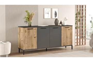 Jagmal Konsollbord 160x71,8 cm Antracit/Brun - Hanah Home - Möbler - Bord & matgrupper - Avlastningsbord - Konsolbord & sidobord