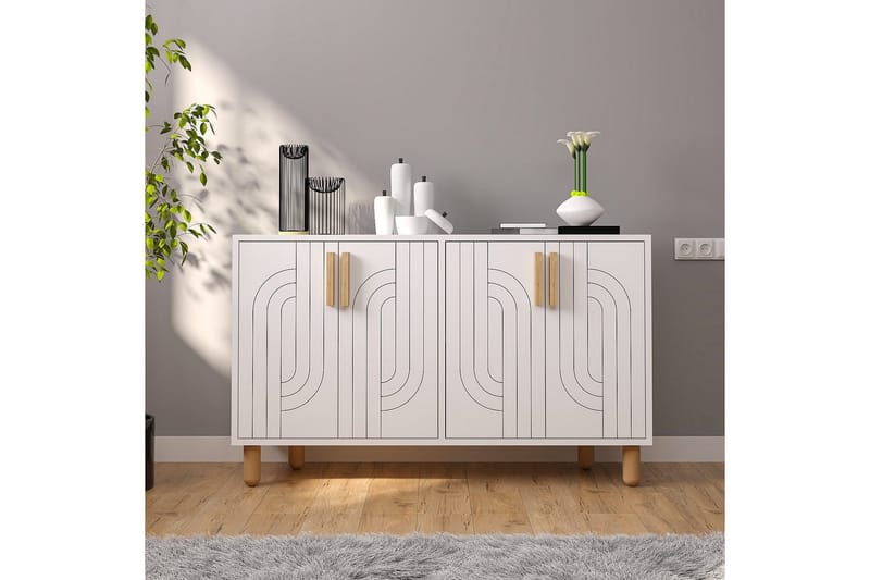 Januka Konsollbord 120 cm - Vit - Möbler - Bord & matgrupper - Avlastningsbord - Hallbord