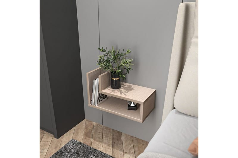 Jarlech Sängbord 45 cm - Beige - Möbler - Bord & matgrupper - Avlastningsbord - Sängbord & nattduksbord