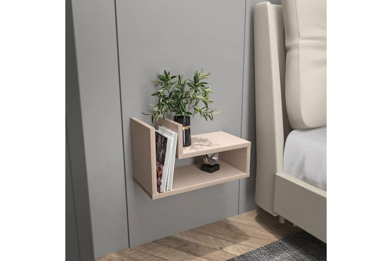 Jarlech Sängbord 45 cm - Beige - Möbler - Bord & matgrupper - Avlastningsbord - Sängbord & nattduksbord