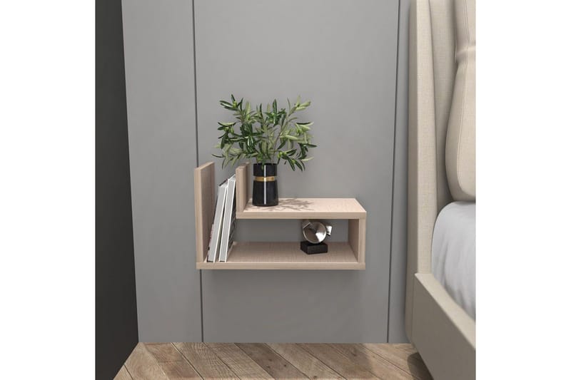 Jarlech Sängbord 45 cm - Beige - Möbler - Bord & matgrupper - Avlastningsbord - Sängbord & nattduksbord