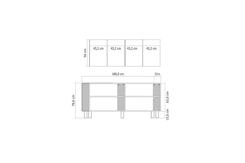 Jasvindir Konsollbord 180 cm - Brun - Möbler - Bord & matgrupper - Avlastningsbord - Hallbord
