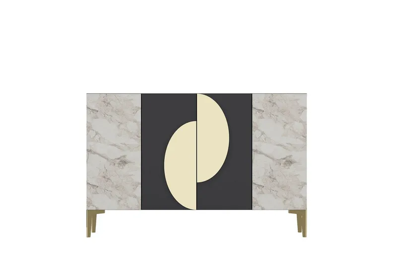 Jorel Konsollbord 120 cm - Antracit/Guld - Möbler - Bord & matgrupper - Avlastningsbord - Hallbord