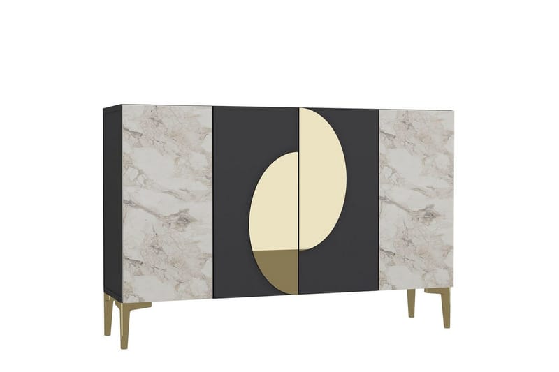 Jorel Konsollbord 120 cm - Antracit/Guld - Möbler - Bord & matgrupper - Avlastningsbord - Hallbord