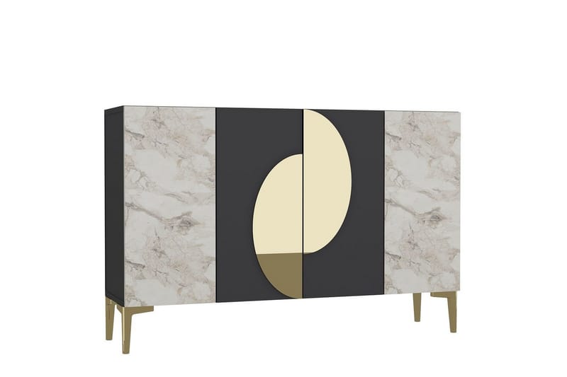 Jorel Konsollbord 120 cm - Antracit/Guld - Möbler - Bord & matgrupper - Avlastningsbord - Hallbord