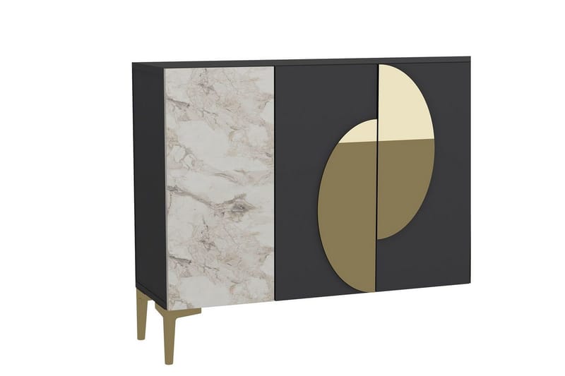 Jorel Konsollbord 120 cm - Antracit/Guld - Möbler - Bord & matgrupper - Avlastningsbord - Hallbord