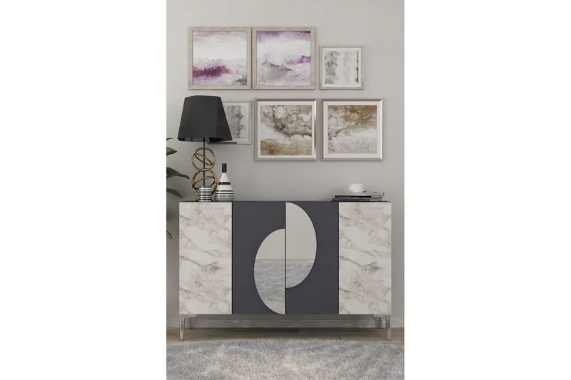 Jorel Konsollbord 120 cm - Antracit/Silver - Möbler - Bord & matgrupper - Avlastningsbord - Hallbord