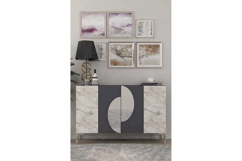 Jorel Konsollbord 120 cm - Antracit/Silver - Möbler - Bord & matgrupper - Avlastningsbord - Hallbord