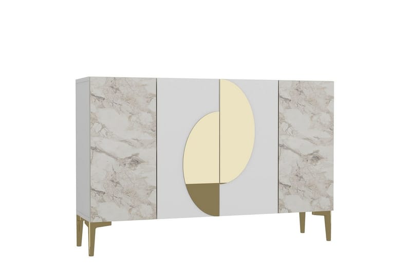 Jorel Konsollbord 120 cm - Vit/Guld - Möbler - Bord & matgrupper - Avlastningsbord - Hallbord