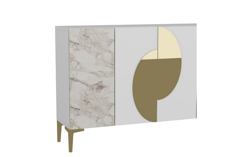 Jorel Konsollbord 120 cm - Vit/Guld - Möbler - Bord & matgrupper - Avlastningsbord - Hallbord
