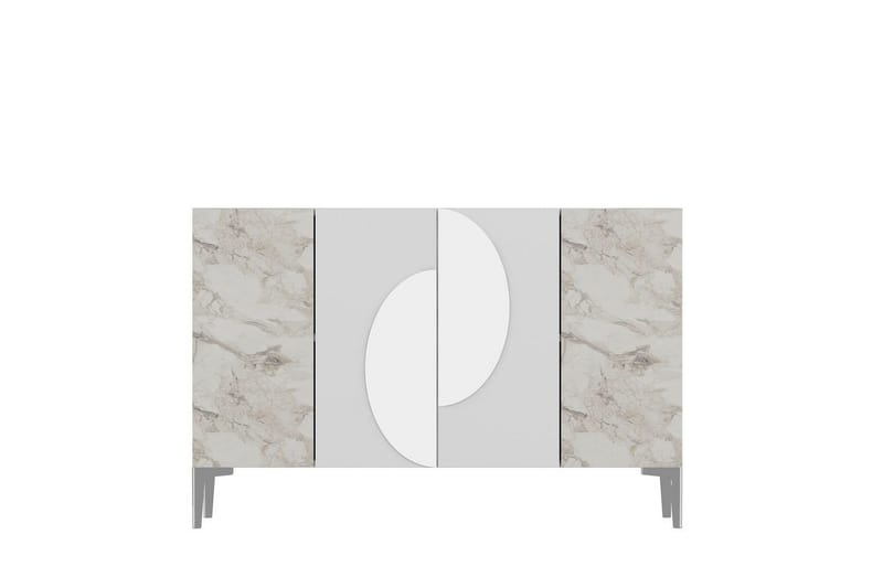 Jorel Konsollbord 120 cm - Vit/Silver - Möbler - Bord & matgrupper - Avlastningsbord - Hallbord