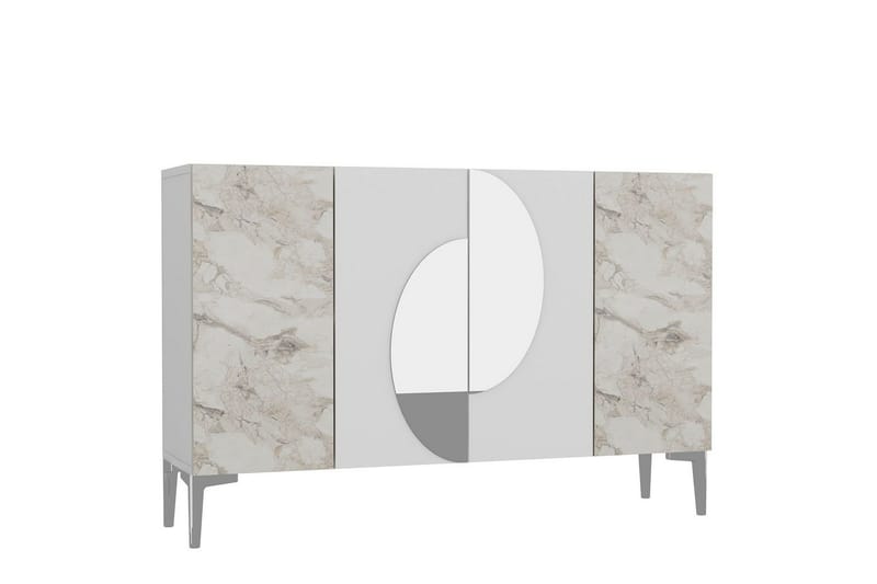 Jorel Konsollbord 120 cm - Vit/Silver - Möbler - Bord & matgrupper - Avlastningsbord - Hallbord