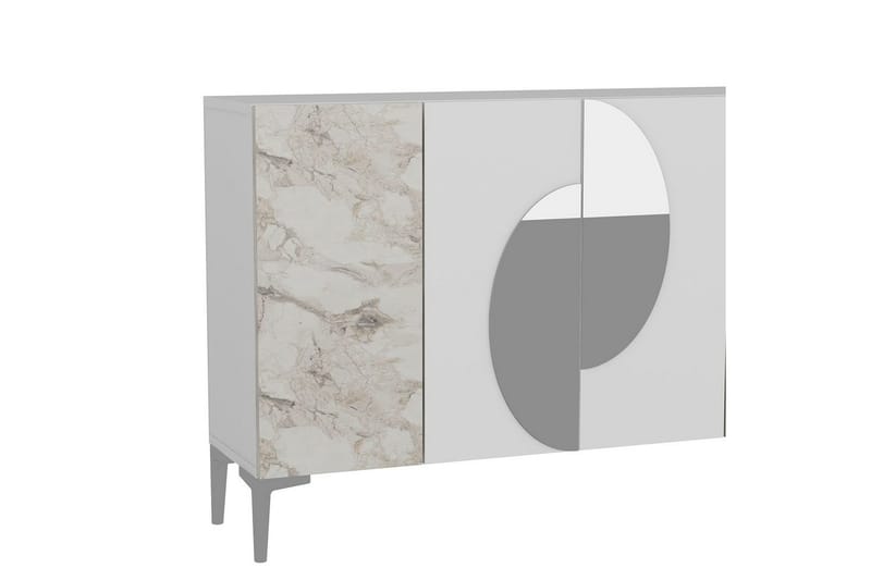 Jorel Konsollbord 120 cm - Vit/Silver - Möbler - Bord & matgrupper - Avlastningsbord - Hallbord