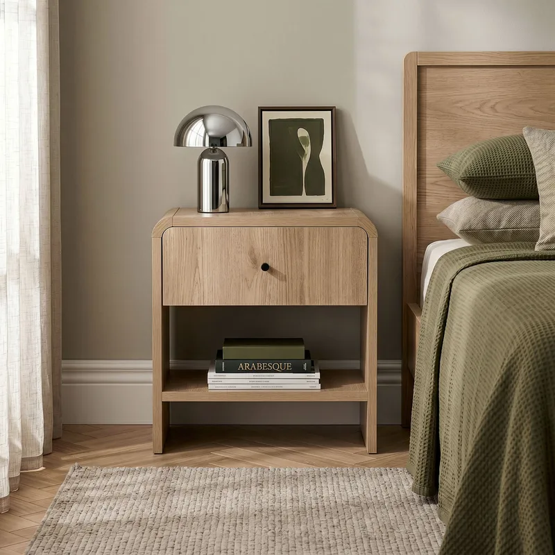 Joren Sängbord 45x45x40 cm - Sepet Oak - Möbler - Bord & matgrupper - Avlastningsbord - Sängbord & nattduksbord