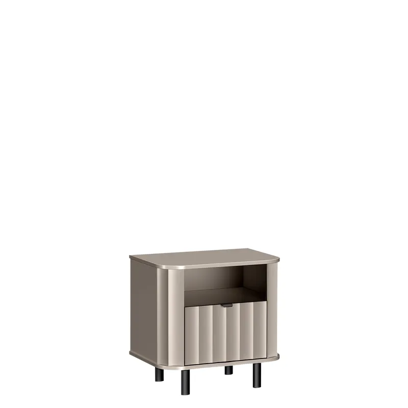 Joriel Sängbord 59 cm, Beige|svart