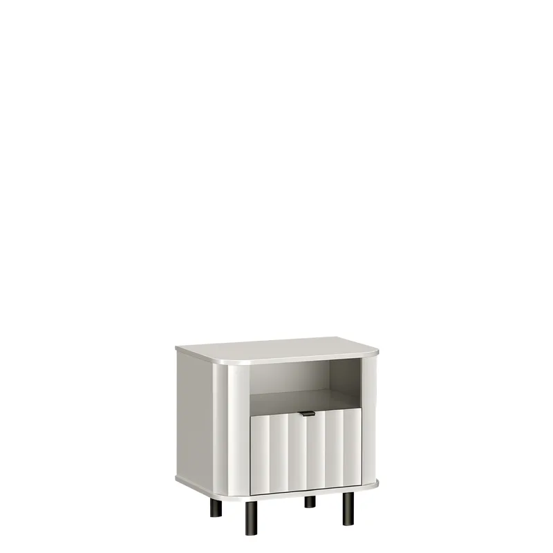 Joriel Sängbord 59 cm, Vit|svart