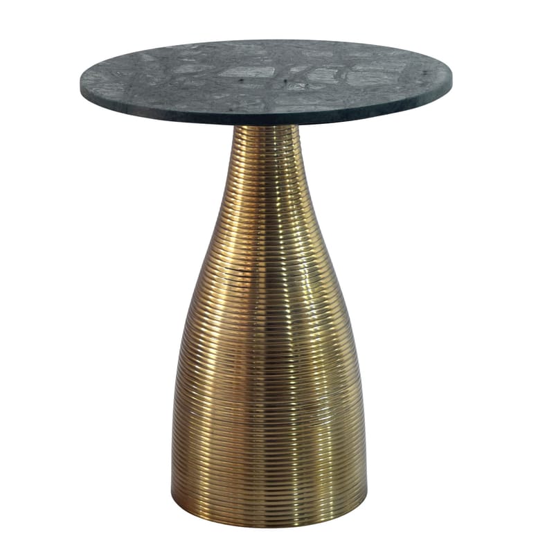Junara Sidobord 40 cm - Mörkgrön och guld - Möbler - Bord & matgrupper - Avlastningsbord - Lampbord