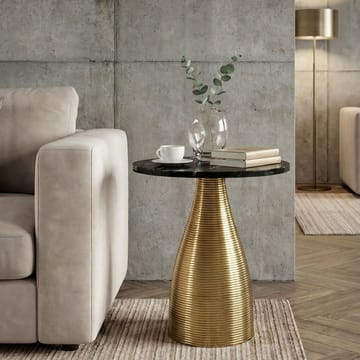Junara Sidobord 40 cm - Svart och guld - Möbler - Bord & matgrupper - Avlastningsbord - Lampbord