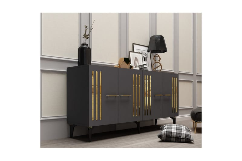 Junes Konsollbord 150 cm - Guld/Antracit - Möbler - Bord & matgrupper - Avlastningsbord - Hallbord