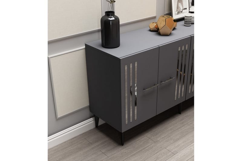 Junes Konsollbord 150 cm - Silver/Antracit - Möbler - Bord & matgrupper - Avlastningsbord - Hallbord