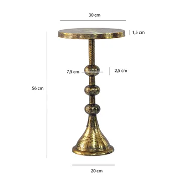 Junora Sidobord 30 cm Industriell stil - antikguld - Möbler - Bord & matgrupper - Avlastningsbord - Konsolbord & sidobord