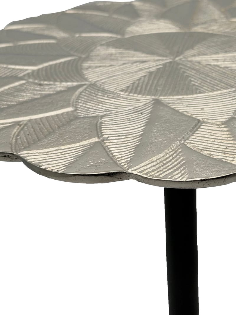 Junova Sidobord 29 cm Industriell stil - Silver och svart - Möbler - Bord & matgrupper - Avlastningsbord - Lampbord