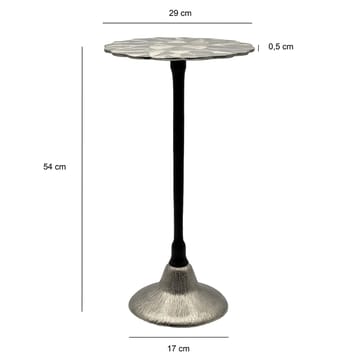 Junova Sidobord 29 cm Industriell stil - Silver och svart - Möbler - Bord & matgrupper - Avlastningsbord - Lampbord