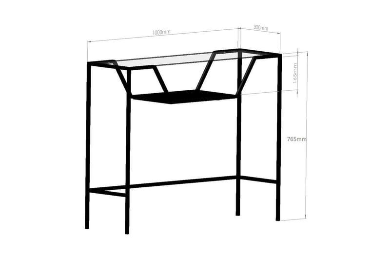 Kahului Konsollbord 100 cm - Svart - Möbler - Bord & matgrupper - Avlastningsbord - Hallbord