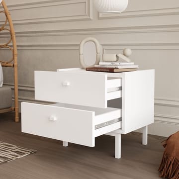 Kamulu Sängbord 47,9x47x36,8 cm - Vit - Möbler - Bord & matgrupper - Avlastningsbord - Sängbord & nattduksbord