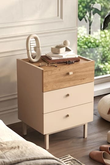 Kamulu Sängbord 47,9x63,5x36,8 cm - Sand och ek - Möbler - Bord & matgrupper - Avlastningsbord - Sängbord & nattduksbord