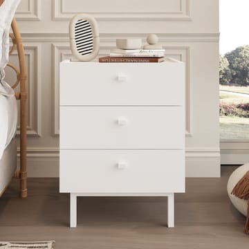 Kamulu Sängbord 47,9x63,5x36,8 cm - Vit - Möbler - Bord & matgrupper - Avlastningsbord - Sängbord & nattduksbord