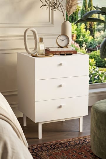 Kamulu Sängbord 47,9x63,5x36,8 cm - Vit - Möbler - Bord & matgrupper - Avlastningsbord - Sängbord & nattduksbord
