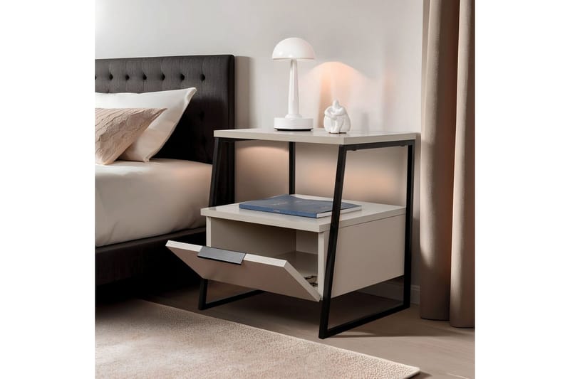 Kavilash Nattduksbord 45 cm - Sand - Möbler - Bord & matgrupper - Avlastningsbord - Sängbord & nattduksbord