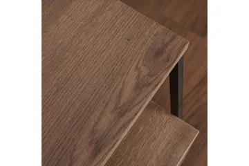 Kavilash Sängbord & Nattduksbord 45 cm med Trä- och Valnötsutseende, Förvaring med Låda - Brun - Möbler - Bord & matgrupper - Avlastningsbord - Sängbord & nattduksbord