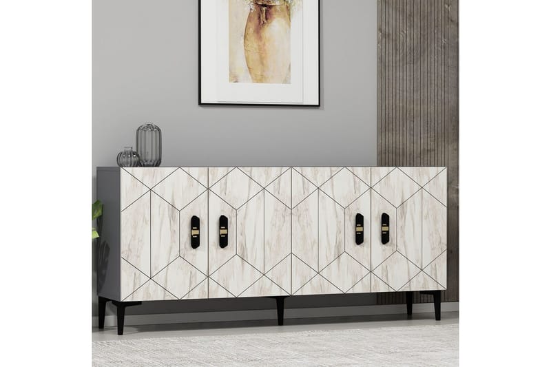 Kaysie Konsollbord 150 cm - Silver/Antracit - Möbler - Bord & matgrupper - Avlastningsbord - Hallbord