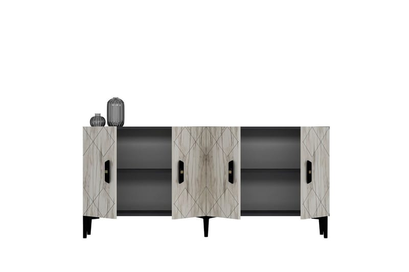 Kaysie Konsollbord 150 cm - Silver/Antracit - Möbler - Bord & matgrupper - Avlastningsbord - Hallbord