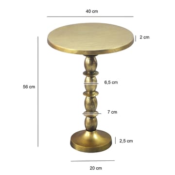 Keleri Sidobord 40 cm - Antikguld - Möbler - Bord & matgrupper - Avlastningsbord - Lampbord