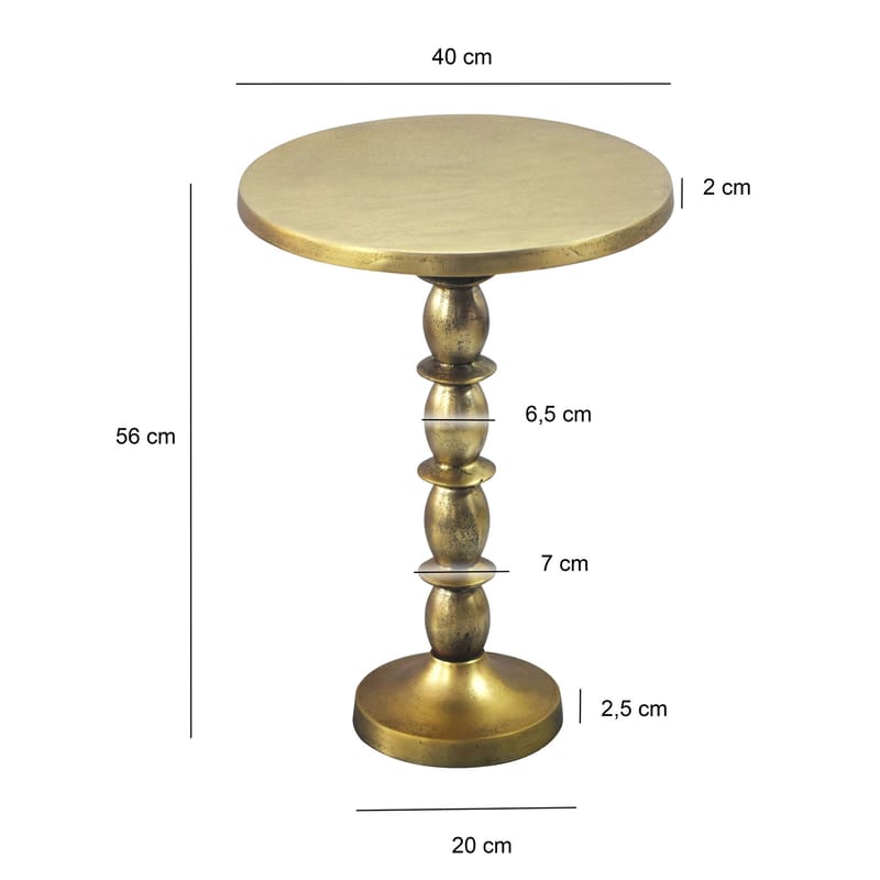 Keleri Sidobord 40 cm - Antikguld - Möbler - Bord & matgrupper - Avlastningsbord - Lampbord