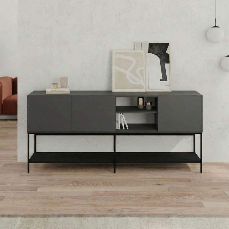 Kenvor Konsol 180x80x40 cm - Antracit, Wood Black, Svart - Möbler - Bord & matgrupper - Avlastningsbord - Hallbord