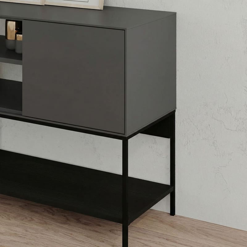 Kenvor Konsol 180x80x40 cm - Antracit, Wood Black, Svart - Möbler - Bord & matgrupper - Avlastningsbord - Hallbord