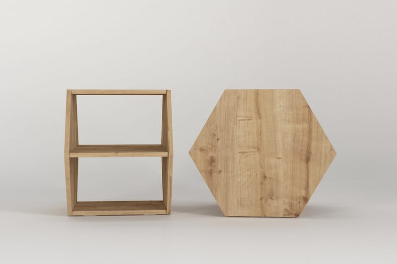 Kipera Sidobord 42,6x52,5 cm Brun/Svart - Hanah Home - Lampbord - Brickbord & småbord