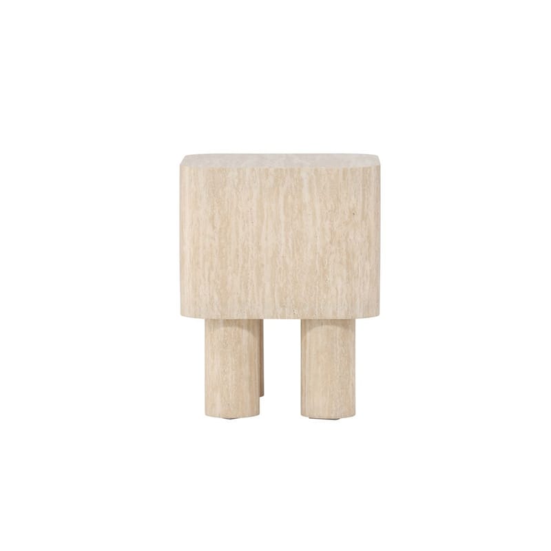 Klirou Sidobord 40 cm - Beige - Möbler - Bord & matgrupper - Avlastningsbord - Lampbord