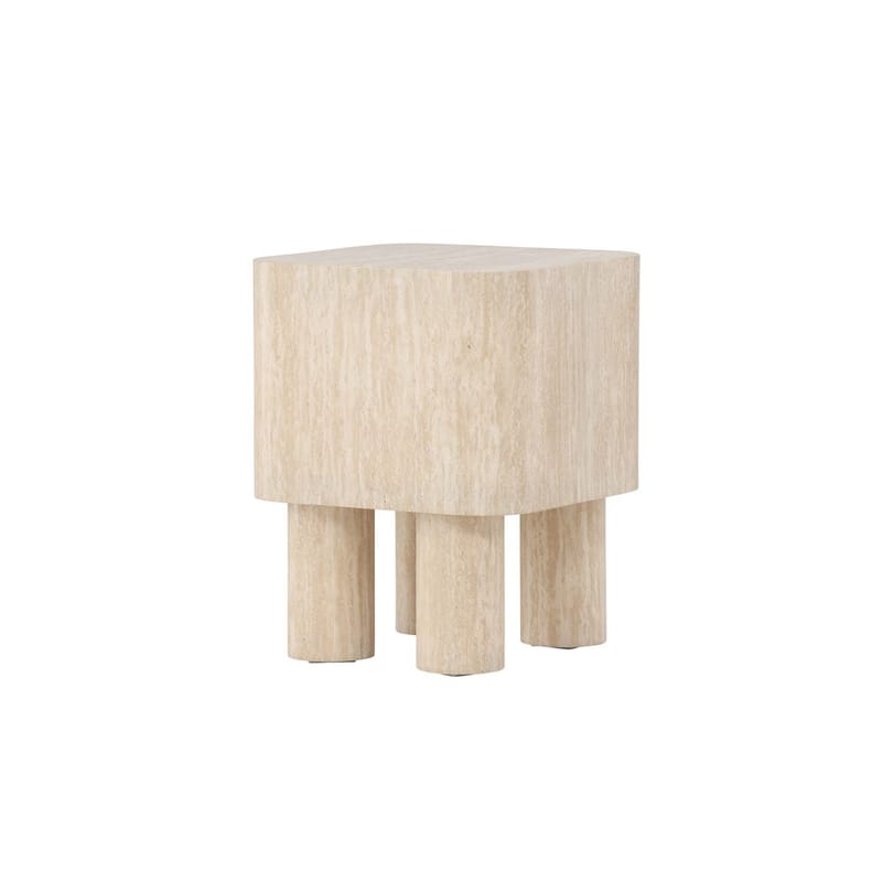Klirou Sidobord 40 cm - Beige - Möbler - Bord & matgrupper - Avlastningsbord - Lampbord