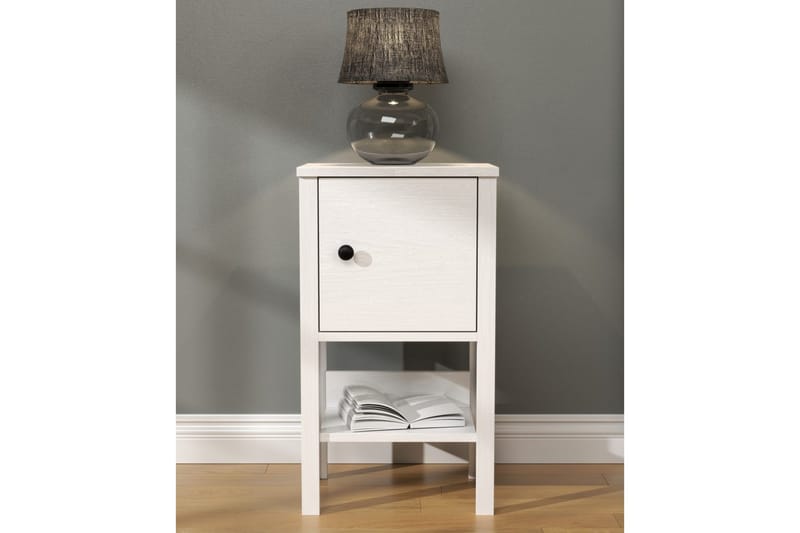 Konrul Sängbord 40 cm - Natur/Vit - Möbler - Bord & matgrupper - Avlastningsbord - Sängbord & nattduksbord