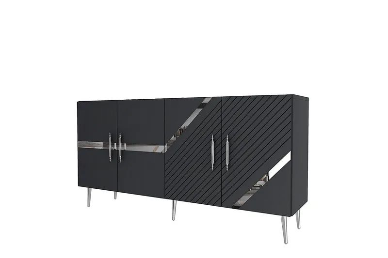 Konsol Bielany Antracit / Argentu, Antracit / Argentu