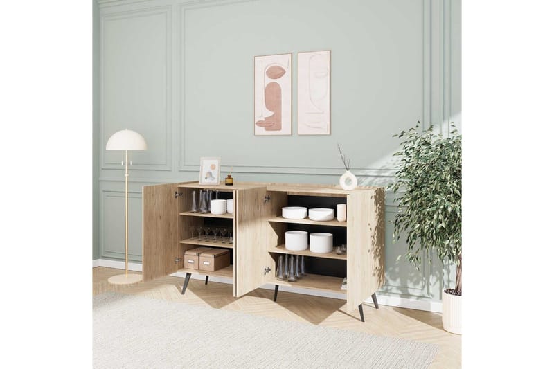Konsol Bulskoll Ek - Mediumfärgat trä - Möbler - Bord & matgrupper - Avlastningsbord - Hallbord